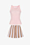 Pink Isla Striped Shorts Pajama Set - 6