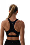 Black Wonder High Support Zipper Front Sports Bra - 6