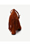Leather Tasseled Heeled Shoes - 4