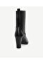 Soft Leather Heeled Boots with Rubber Detail - 3
