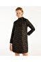 Stand Collar Pocket Long Sleeve Short Dress - 3