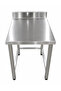 Work Table with Under Shelf, 304 Grade Stainless Steel, Heavy Duty Commercial Kitchen Prep Table, Rust Resistant, Durable, Dimensions 500 x 600 x 850 + 100 mm