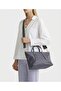 Metal Trocley Fabric Handbag - 6