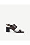 Laser Cut Leather Heeled Shoes