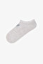 Gray Heart Stripe 5-Pack Sneaker Socks - 6