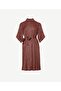 Belted Long Sleeve Shirt Dress - 5