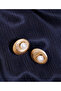 Pearl Detailed Gold Earrings - 3