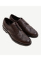 Leather Laced Shoes with Staple Detail - 4
