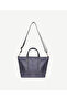 Metal Trocley Fabric Handbag