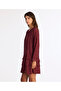 Plain Crew Neck Long Sleeve Dress - 4