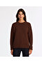 Wool Cashmere Wide Crew Neck Long Sleeve Sweater