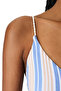 Irene Striped V-Neck Swimsuit - 4