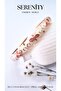 Gold Embroidered Colorful Satin Enameled Brass Plated Zamak Bracelet - 3