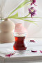 Ayda Glass Tea Set for 6 People 135 ml (6 Tea Cups, 6 Tea Saucers)