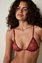Burgundy Underwire-Free Triangle Bra - 3