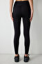 Waist Black Leggings - 3