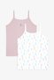 Girl's Deniz Printed Seahorse Cotton 2-Piece Undershirt