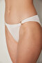 White Rita Triangular Bikini Set with Mesh Detail on the Shoulders-Free Masur Collection - 5