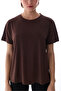 Brown Crew Neck Modal T-Shirt - 3