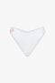 White Pearl Beaded V-Cut Bikini Bottom - 5