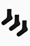 Men's Tennis Black 3-Piece Sock Socks