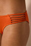 Brigett Chic Textured Orange Bikini Bottom - 3
