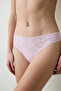 Invisible Laser Cut Lacy Slip Light Pink Panties