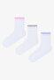 Marshmallow Girl's Pretty 3-Piece Sock Socks