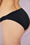 Black Basic Bikini Bottom with Macrame Detail on the Sides - 3