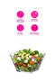 Karen Glass Salad Bowl Single Extra Large 1900 ml (Presentation Bowl, Preparation Bowl) - 6