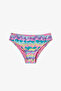 Girl's Wave Halter Striped Bikini Set - 3
