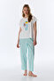 Mint Green Hailey Striped Pajama Bottoms - 3