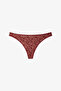 Ditsy Leo Leopard Patterned 3-Piece Thong - 3