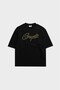Yellow Motion Black Boxy Crop Men's T-Shirt - 3