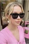 Maskol Unisex Black Oval Popular Sunglasses