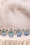 Elite Set of 4 Water Glasses Blue 320 Cc