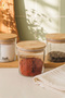 Daily Bamboo Lid and Stand 3-Piece Spice Rack Set 380 Cc - 4