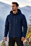 Men's Fleece-Lined Water and Windproof Softshell Sports Jacket