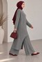 Women's thin hair weave detail pants set - 5