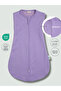 Double Layer Cotton Baby Swaddle Jumpsuit 1.5 Tog Violet