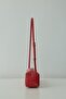 Red Mervie Leather Look Baguette Bag - 2