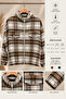Plaid Patterned Cashmere Double Pocket Jacket - 3