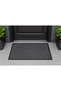 Home Moisture and Dust Absorber Gray Exterior Door Mat 60X90 cm