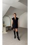 Off-Shoulder Oversize Padded Sleeveless Lined Women's Vest