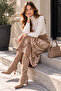 Narrow Leopard Velvet Skirt - 3