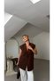 Off-Shoulder Oversize Padded Sleeveless Lined Women's Vest - 6