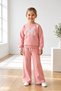 Girl's Tracksuit Set, Stylish Model, Seasonal Set, 2-Piece Top and Bottom Set, Super Quality Cotton Fabric, 100 Percent.