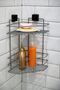 Lifetime Stainless Adhesive Bathroom Corner Shampoo Holder No Double Drilling, No Drilling Screws