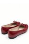 Taarus Women's Red Patent Leather Bowknot Ballerina Flat Sole Comfortable Daily Shoes - 4