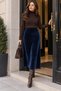Sea Navy Blue Tight Skirt - 2